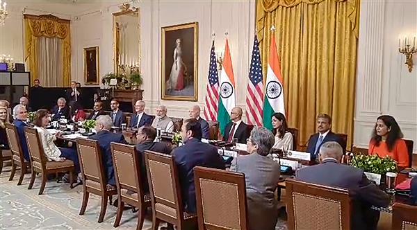 PM Modi at White House on third successive day for “Hi-tech handshake” with top CEOs