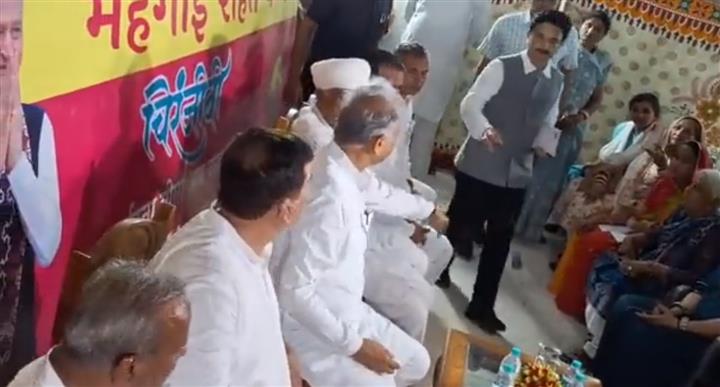 Rajasthan CM Ashok Gehlot throws mike at Barmer district collector after it malfunctions during event