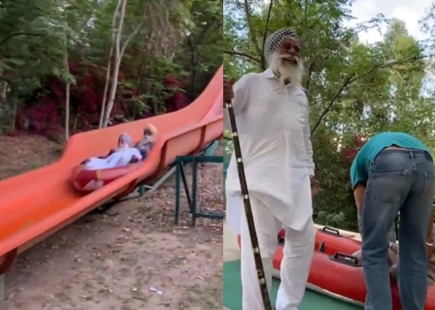 Viral video: Sikh men rejoicing at amusement park make netizens go all hearts