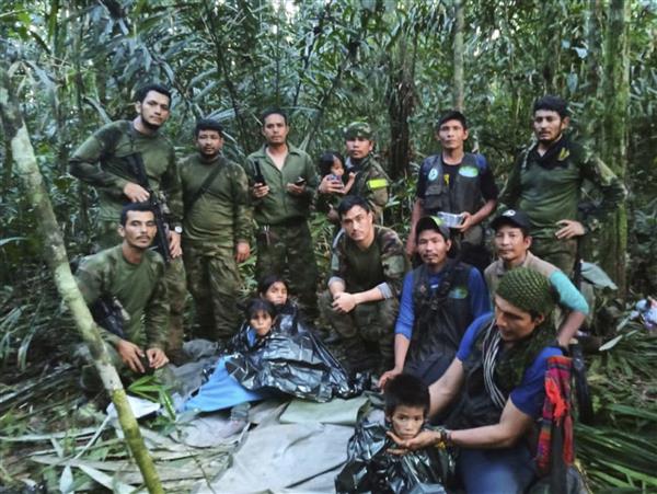 4 children lost in jungle for 40 days after a plane crash are found alive in Colombia