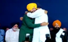 Navjot Singh Sidhu and Bikram Majithia, once at loggerheads, share warm hug at all party meeting in Jalandhar