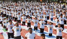 International Yoga Day: 900 ITBP men perform asanas