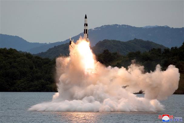 North Korea fires 2 short-range missiles into sea as US docks nuclear submarine in South Korea