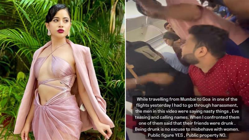 Urfi Javed posts video of 4 'drunk' men who harassed her on flight to Goa, says ‘I am public figure, not public property’