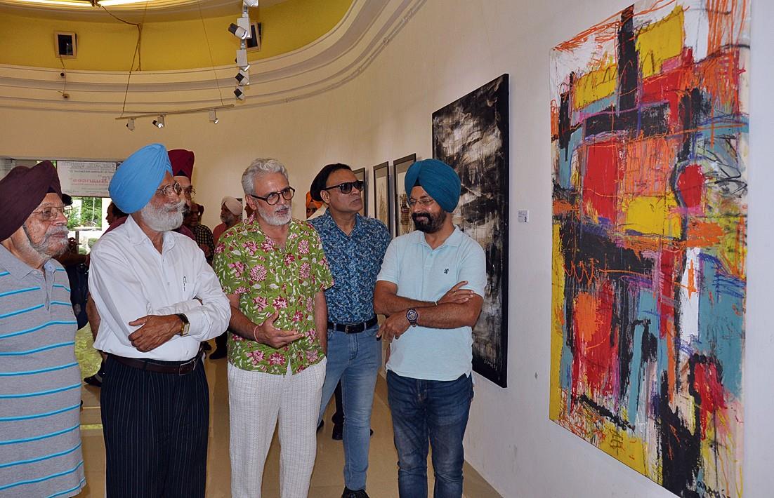 Dubai-based artist Aksahy Arora's exhibition inaugurated at Amritsar art gallery