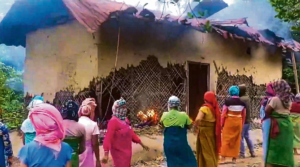 Manipur incident: 11-day police custody for 4, fifth suspect at large; locals torch houses of 2 accused
