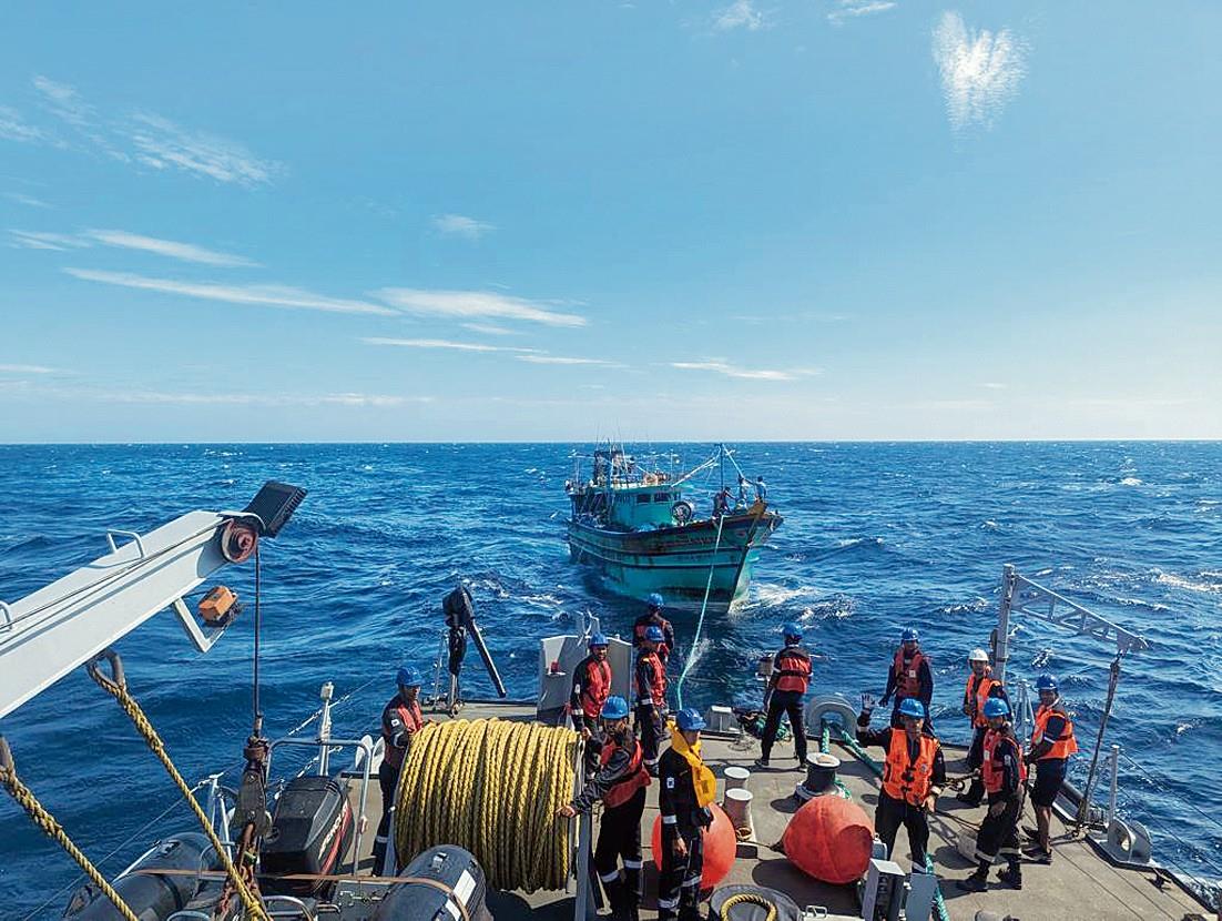 Navy rescues 36 fishermen off Tamil Nadu coast