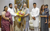 Maharashtra CM Shinde, family meet PM Modi