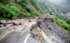 Landslide damages Kinnaur road