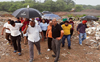 Waterlogging woes: Zirakpur, Panchkula MC officials visit Peer Muchalla
