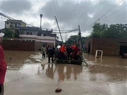Rescue work on as several areas flooded in Punjab's Patiala, Jalandhar