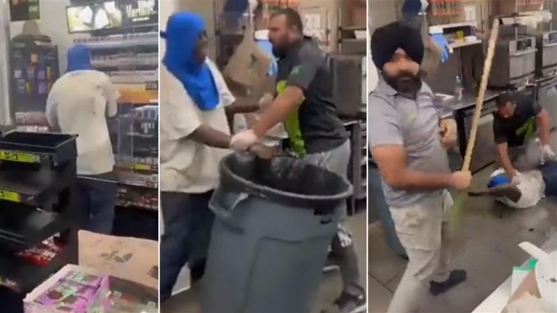 Sikh owner of 7-Eleven store in California, his employee beat up robber; what they did next will warm your hearts