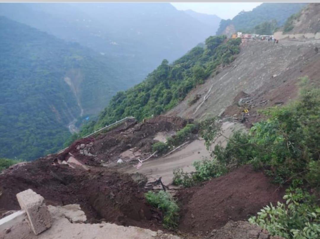Chandigarh-Shimla highway closed for traffic after landslide : The Tribune  India