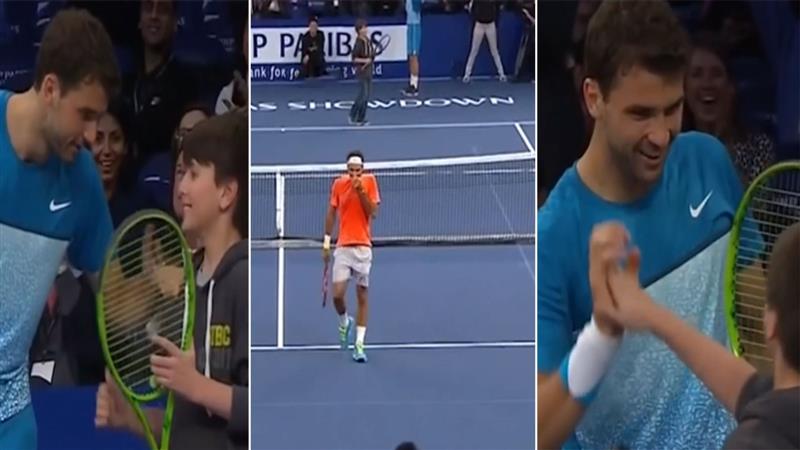 Viral video: Young boy gives Roger Federer a run for his money, watch wholesome video as the kid scores on tennis field