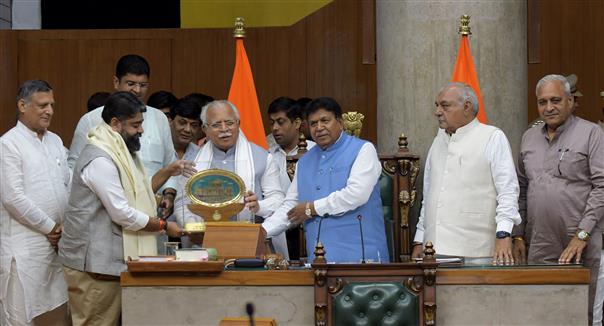 Haryana Vidhan Sabha awards BJP, JJP, Congress lawmakers