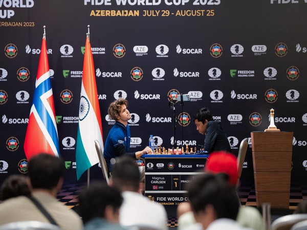R Praggnanandhaa  World Cup chess: 1st game of final between Praggnanandhaa  and Carlsen ends in draw - Telegraph India