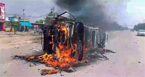 Curfew imposed in Haryana's Nuh, minister says violence engineered by someone who wanted to disturb peace