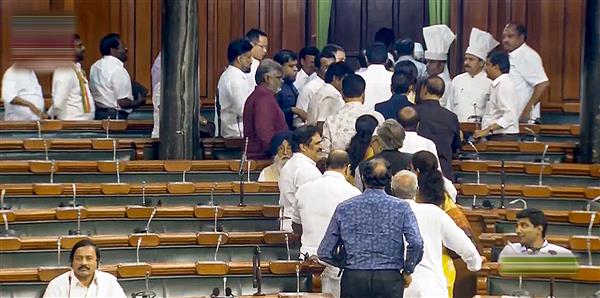 Opposition stages walkout during PM Modi's address, says Manipur not mentioned in first 90 minutes of his speech