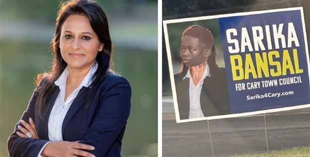 Indian-origin town council candidate’s campaign sign defaced in US