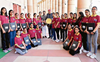 21 girls visit Parliament, meet VP, Speaker