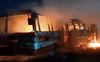 Punjab Roadways bus gutted