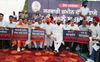 Congress holds protest,  seeks minister’s removal