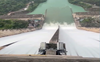 Floodgates of Bhakra Dam opened to inspect their operational efficacy