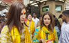 Kriti Sanon seeks blessings at Siddhivinayak Temple after bagging National Award