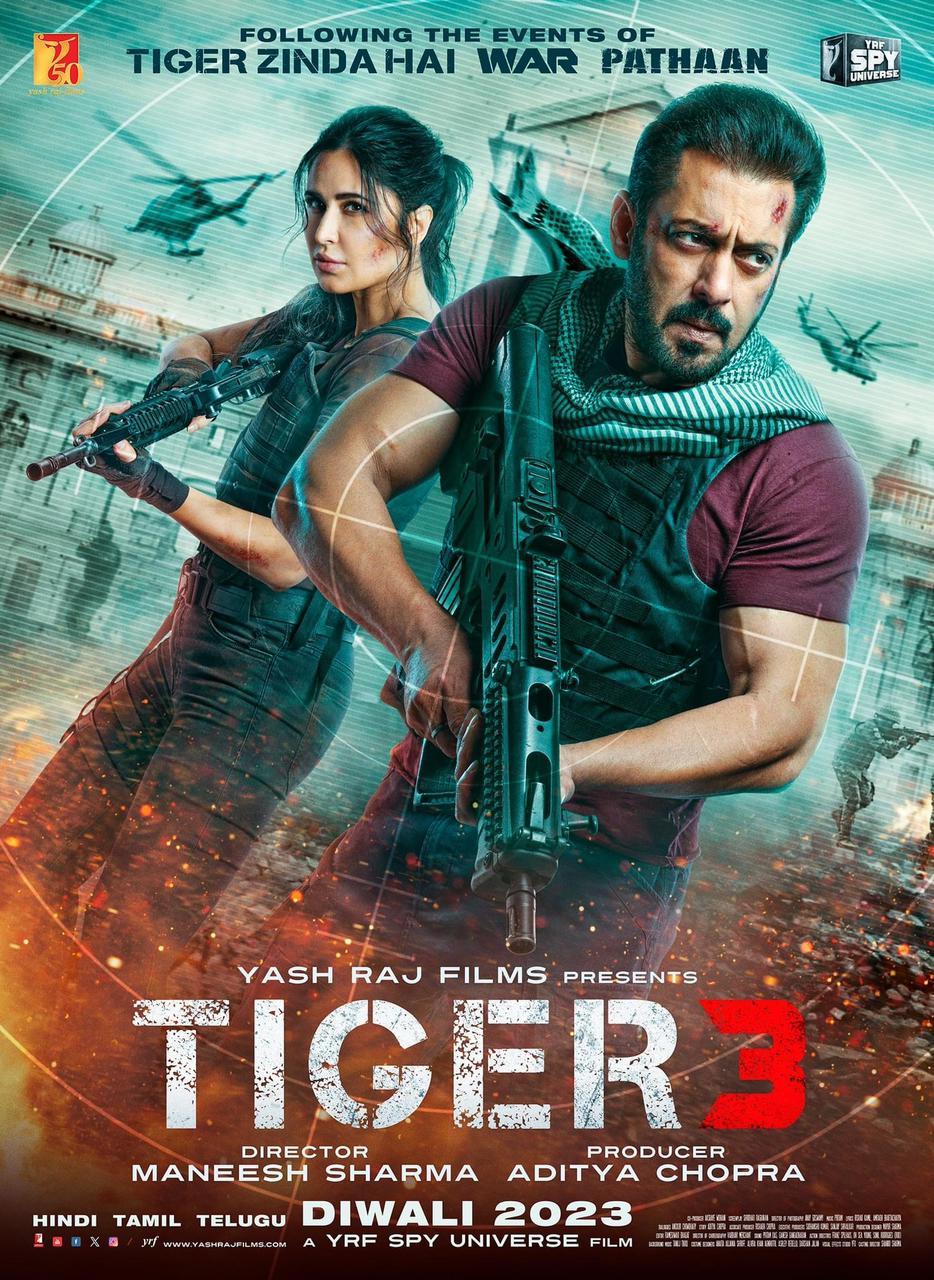 Salman Khan, Katrina Kaif’s new poster of ‘Tiger 3’ out, film to release this Diwali