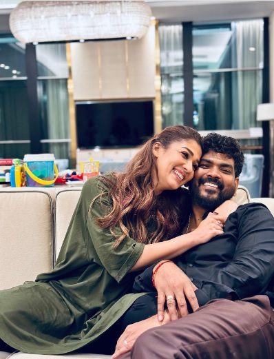 Nayanthara gets all lovey-dovey with hubby Vignesh Shivan, 'just bliss'