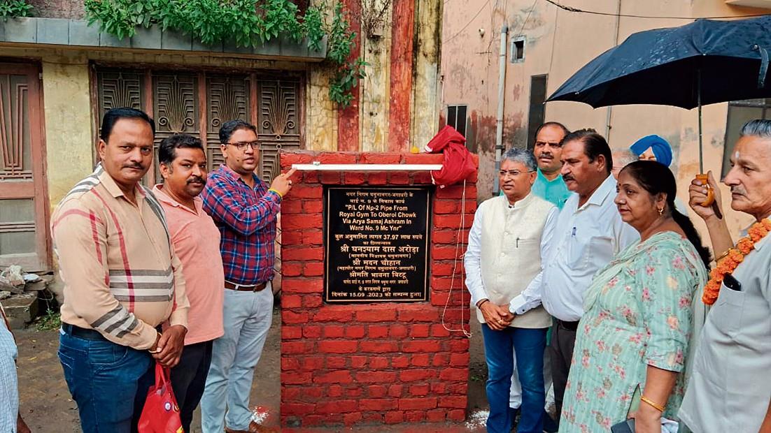 Foundation stones laid for Rs 1.3 crore development works in Yamunanagar