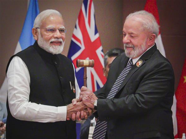 G20 Summit over, PM Modi hands over ceremonial gavel to Brazilian president