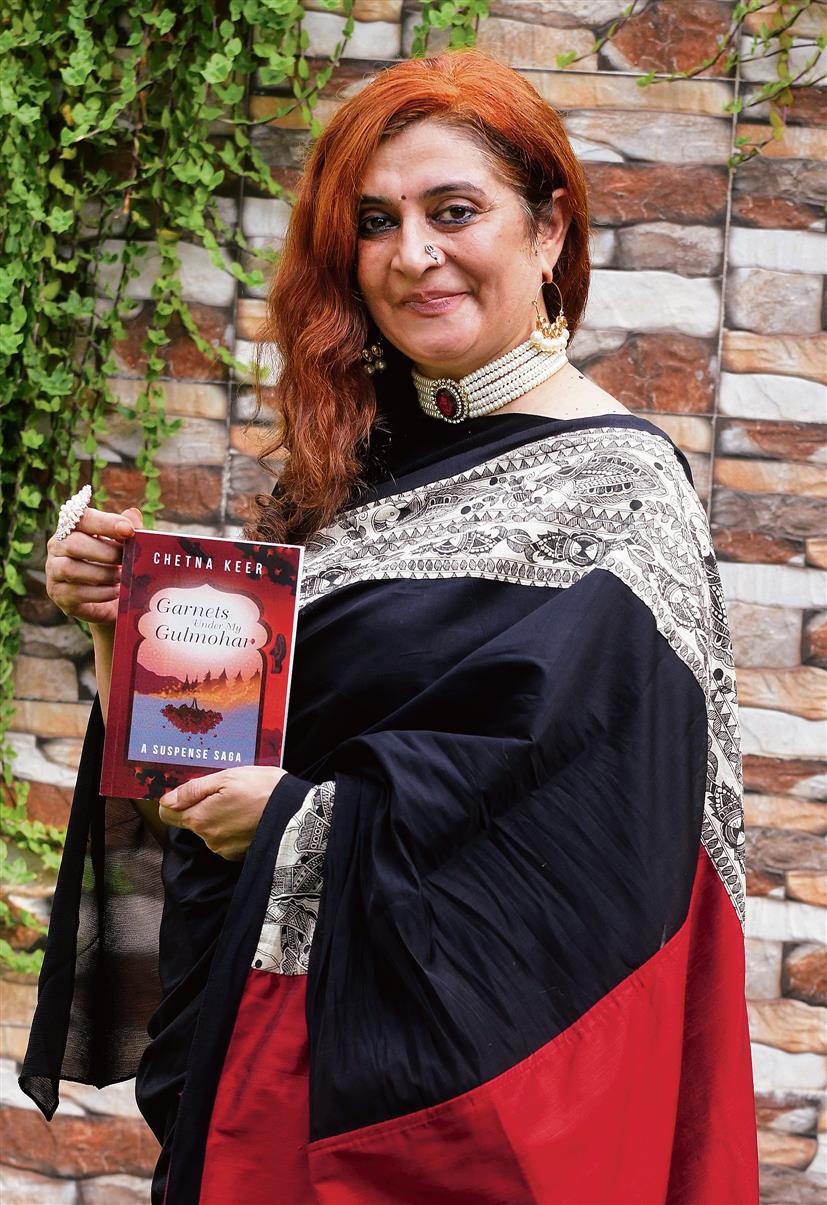 Chandigarh-based columnist and novelist Chetna Keer has launched her fourth book, Garnets Under My Gulmohar