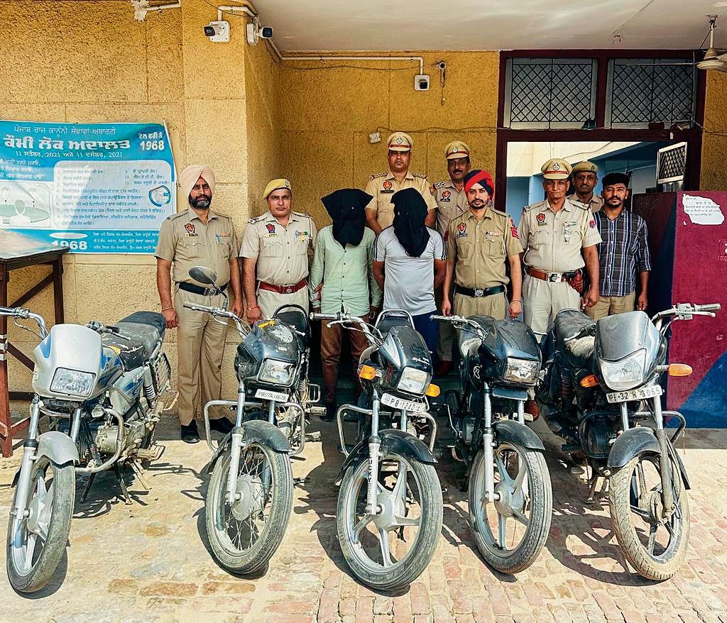 Two nabbed with 5 stolen motorcycles