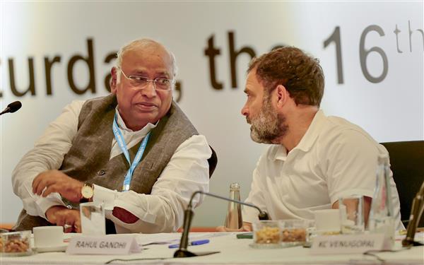 India’s progressive, secular image dented by violent incidents, BJP adding fuel to fire: Kharge at CWC