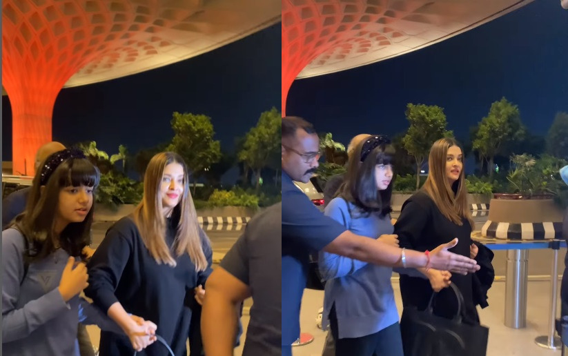Aishwarya Rai cautions paparazzi as they click her with Aaradhya at Mumbai airport, 'aap log girne wale ho'