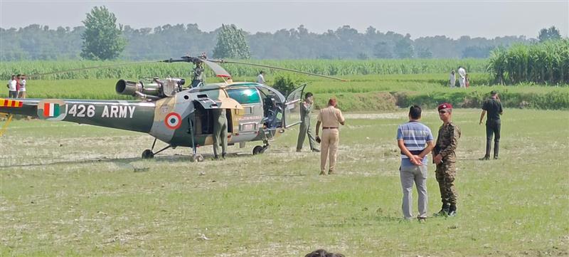 Army’s Chetak helicopter makes precautionary landing in Yamunanagar district