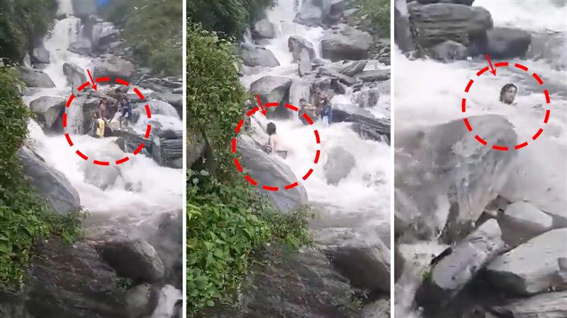Jalandhar youth washed away in Bhagsu waterfall in Dharamsala