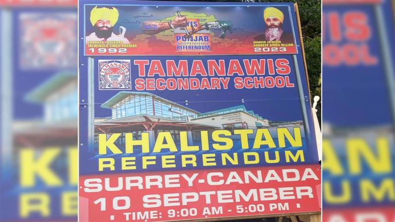 Canadian school cancels Khalistan referendum event after organisers fail to remove images of weapon on posters