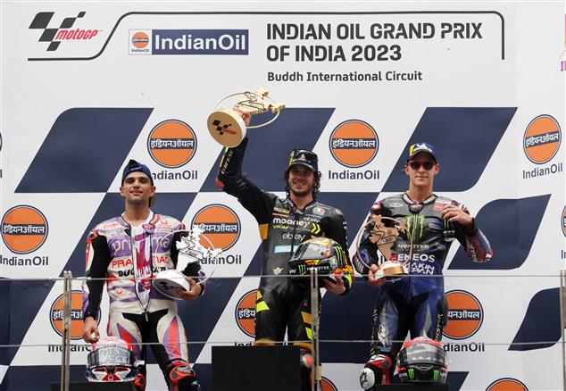 Marco Bezzecchi emerges champion in the inaugural Indian GP at Buddh International Circuit