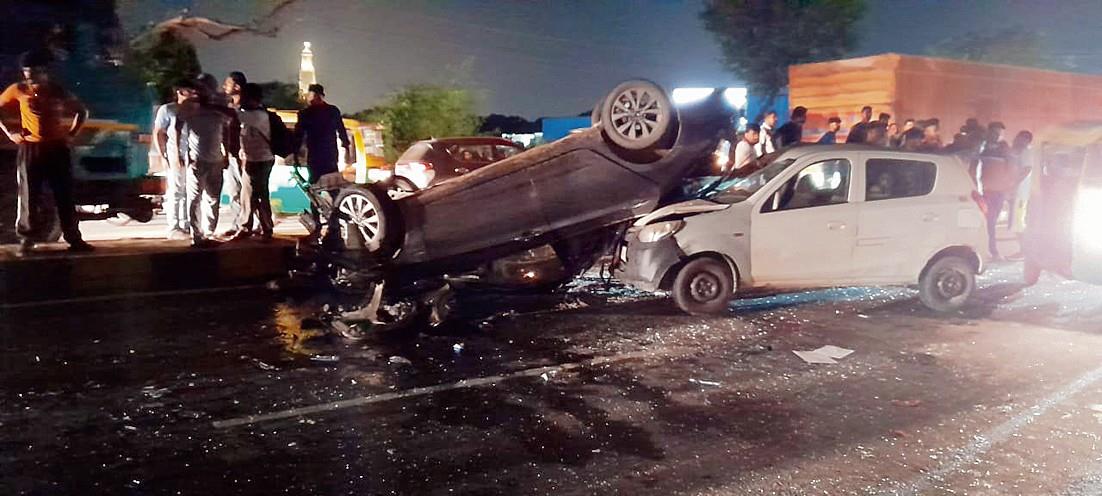 Mohali: Occupants injured as two cars collide
