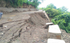 Newly constructed roads in McLeodganj damaged
