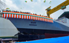 Indian Navy’s stealth frigate Mahendragiri launched