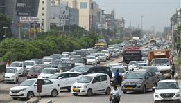 Traffic on Chandigarh-Ambala highway diverted at Lalru as farmers stage protest