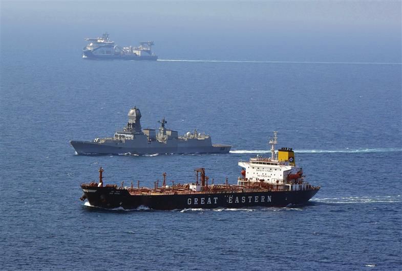 Guarding the sea: Indian Navy has fielded 12 anti-pirate patrolling ships in the Arabian Sea