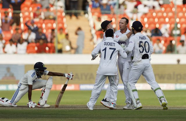 Tom Hartley spins a web as England beat India by 28 runs in first Test