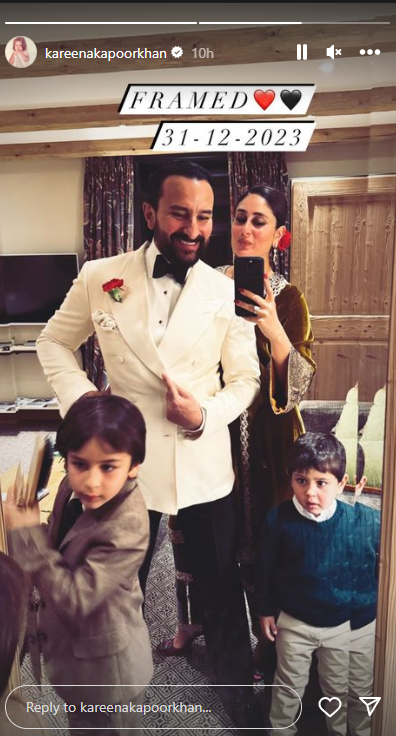 Kareena Kapoor and Saif Ali Khan add royal touch to their New Year celebrations