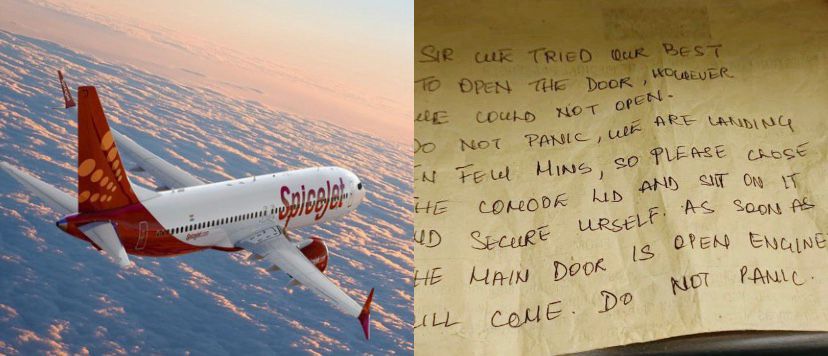 Man on Mumbai-Bengaluru SpiceJet flight stuck inside toilet for entire journey; crew sends him paper notes asking...