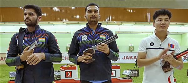Shooting: Varun, Esha seal Olympic quota places with 10m air pistol golds at Asian Qualifiers