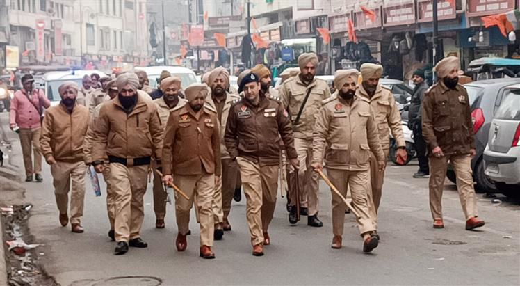 Security beefed up in Amritsar, flag march held